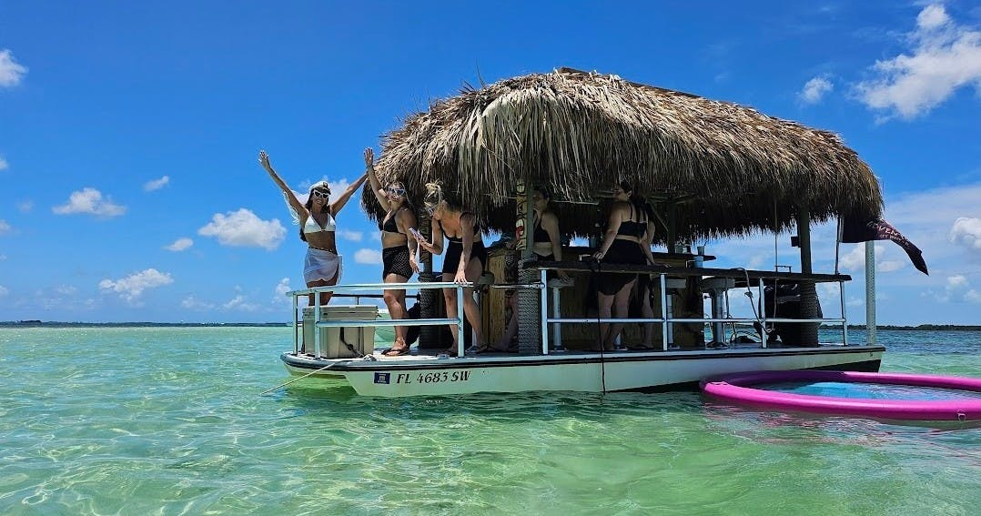 Private Key West: Sandbar Trip on a Tiki Boat - Photo 1 of 4